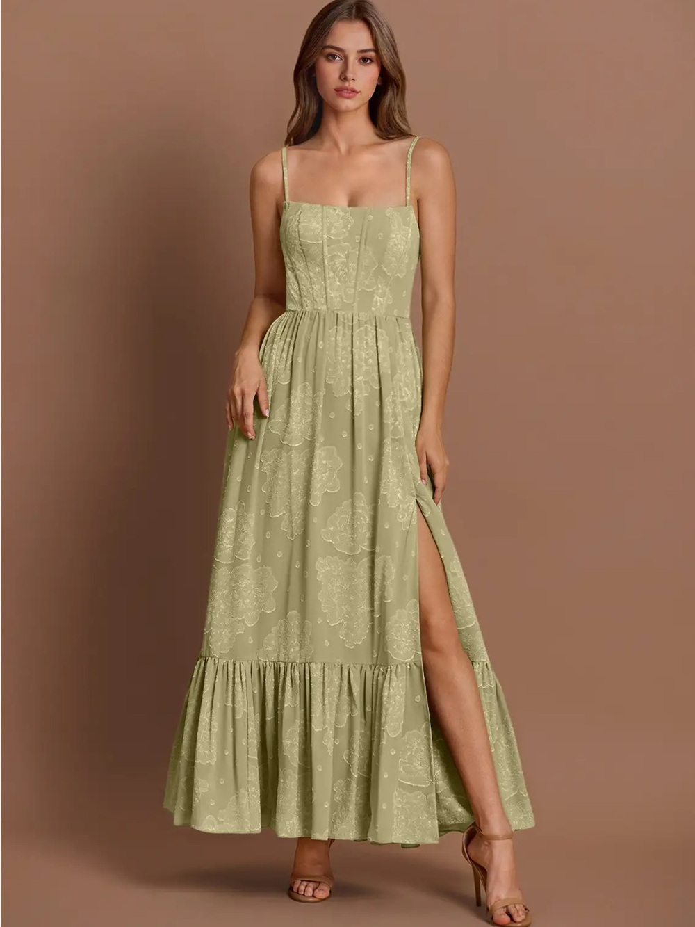 Azazie Atelier Lydia Bridesmaid Dress in Celadon - NWT